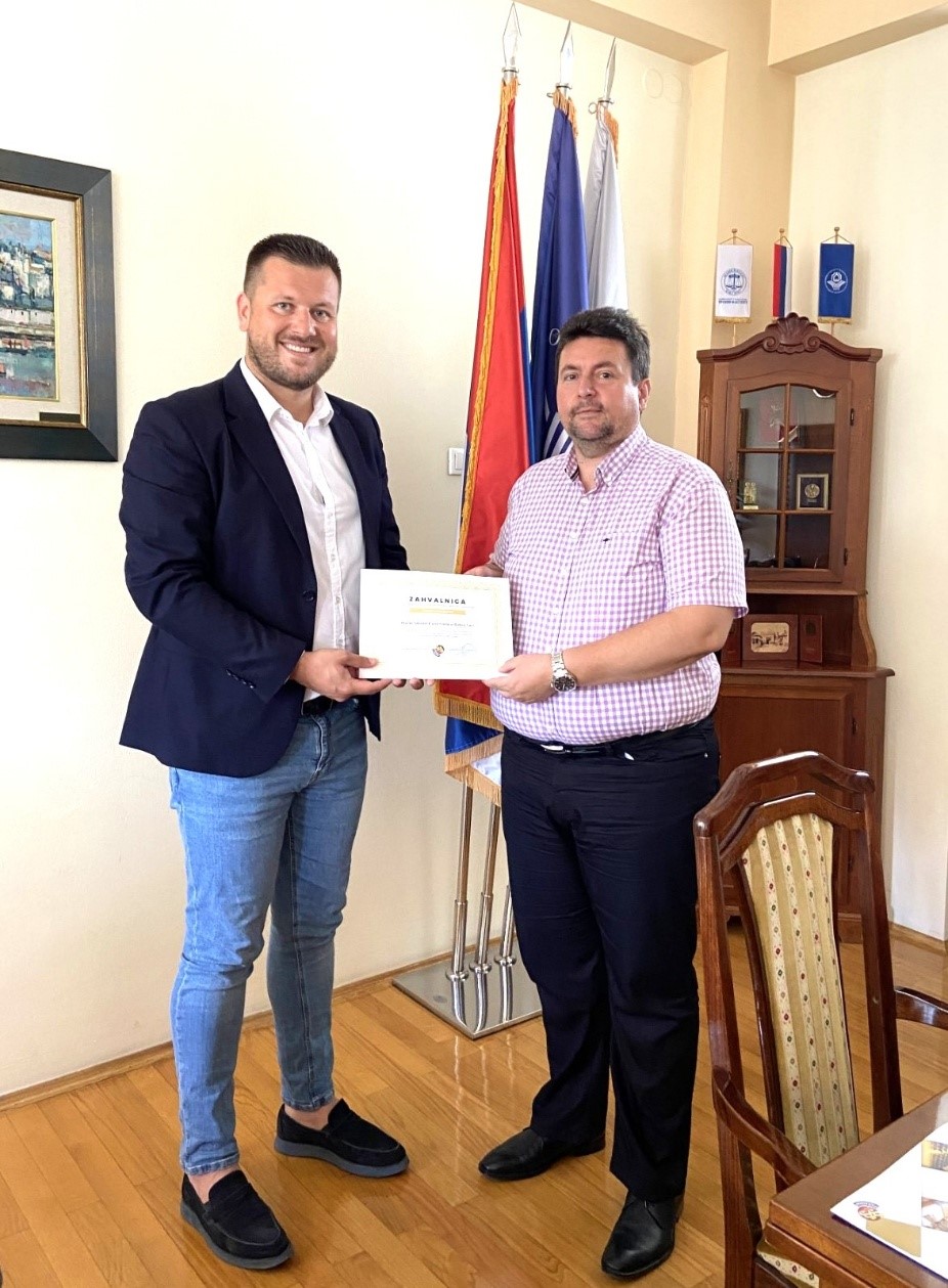 Zahvalnica Pravnom fakultetu u Banjoj Luci za višegodišnju saradnju