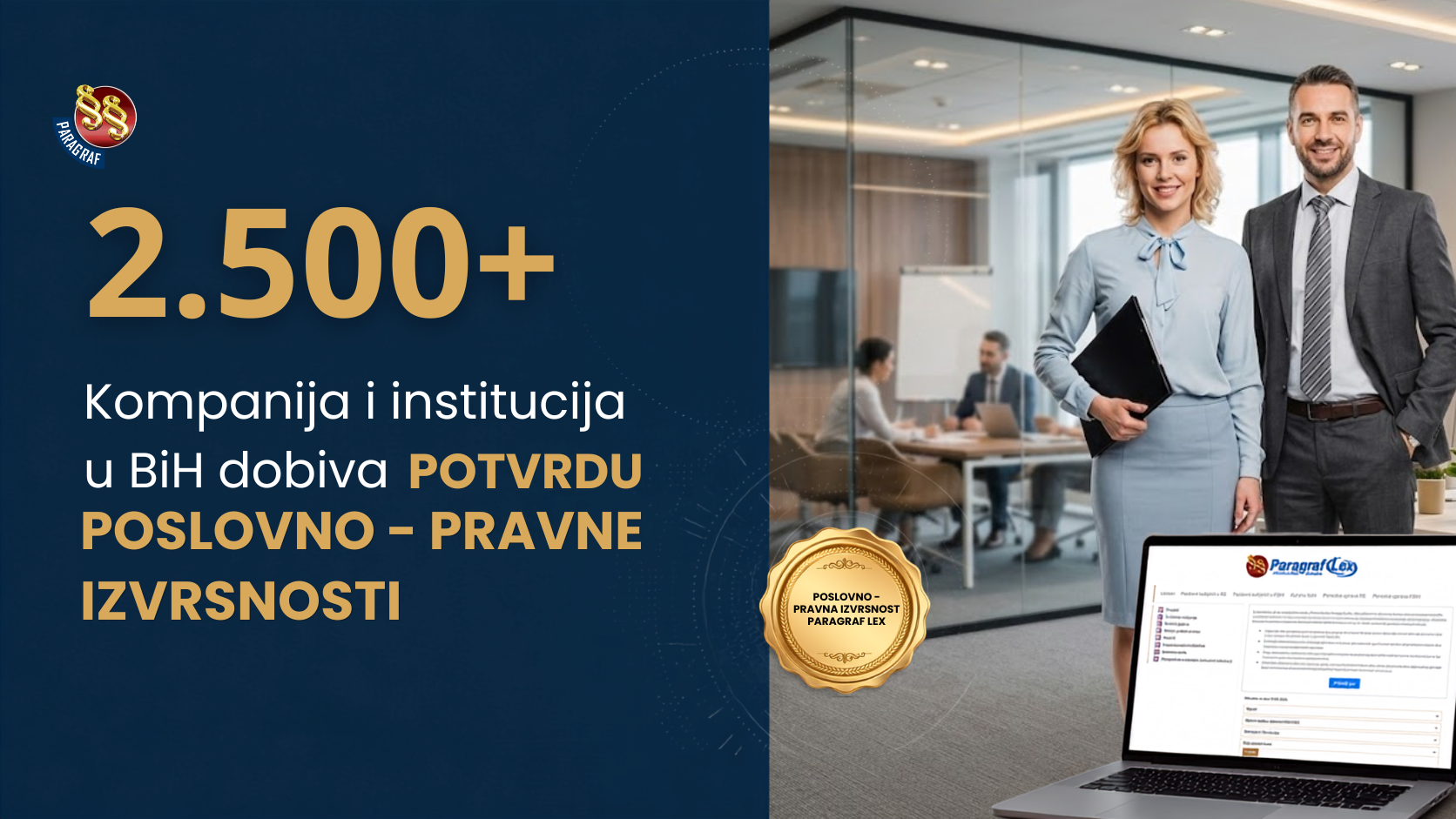 Potvrda pečata poslovno-pravne izvrsnosti
