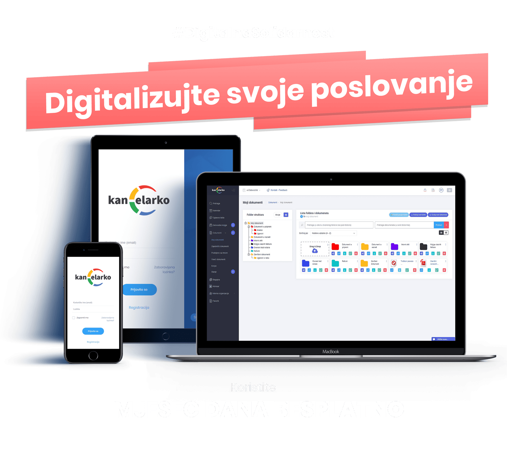 Vaša digitalna kancelarija Kancelarko