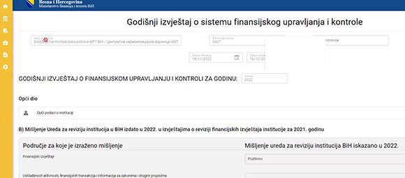 Praktična primjena PIFC aplikacije u procesu planiranja interne revizije i polugodišnjem i godišnjem izvještavanju